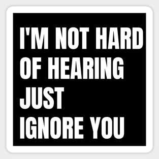 Hard of hearing design Sticker